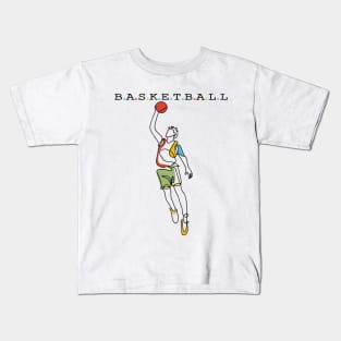 Basketball Sport Kids T-Shirt